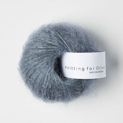 Knitting for Olive - Soft Silk Mohair - 25g - Dusty Petroleum Blue | Yarn Worx