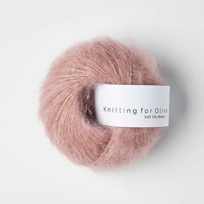 Knitting for Olive - Soft Silk Mohair - 25g - Dusty Rose | Yarn Worx