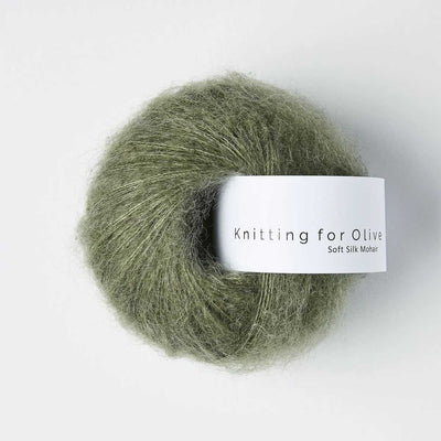 Knitting for Olive - Soft Silk Mohair - 25g - Dusty Sea Green | Yarn Worx
