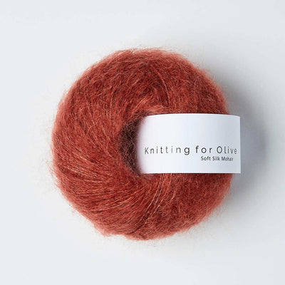 Knitting for Olive - Soft Silk Mohair - 25g - Forest Berry | Yarn Worx