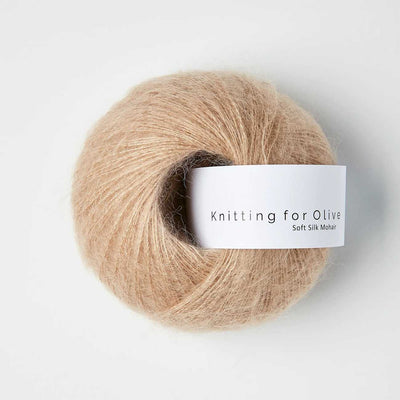Knitting for Olive - Soft Silk Mohair - 25g - Mushroom Rose | Yarn Worx