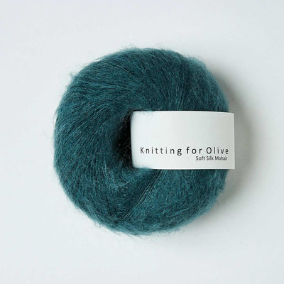 Knitting for Olive - Soft Silk Mohair - 25g - Petroleum Green | Yarn Worx