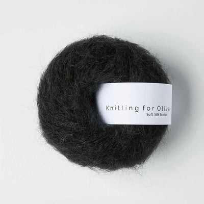 Knitting for Olive - Soft Silk Mohair - 25g - Licorice | Yarn Worx