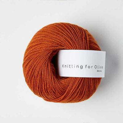 Knitting for Olive - Merino - 50g - Burnt Orange | Yarn Worx