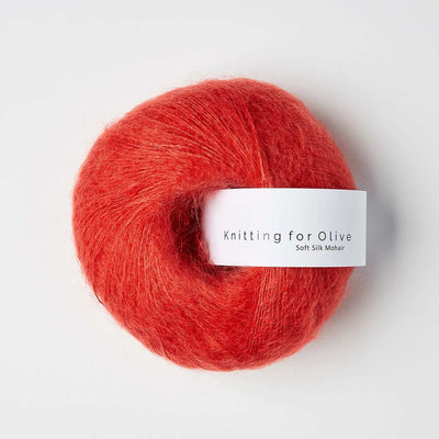 Knitting for Olive - Soft Silk Mohair - 25g - Blood Orange | Yarn Worx