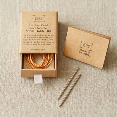 Cocoknits - Leather Cord and Needle Stitch Holder Kit | Yarn Worx