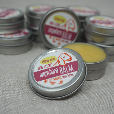 Love + Leche Anywhere Balm Mini Lotion Bar - Citrus & Rose | Yarn Worx