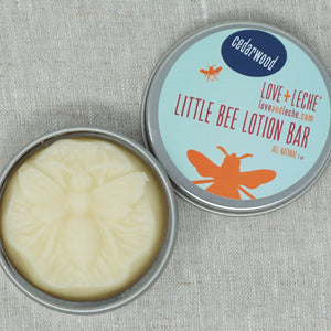 Love + Leche Little Bee Lotion Bar - Cedarwood | Yarn Worx