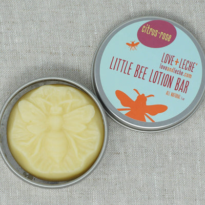 Love + Leche Little Bee Lotion Bar - Citrus & Rose | Yarn Worx