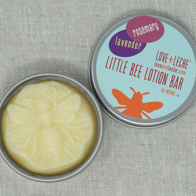 Love + Leche Little Bee Lotion Bar - Lavender & Rosemary | Yarn Worx