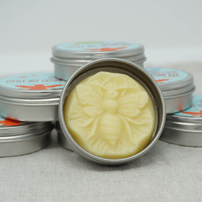 Love + Leche Little Bee Lotion Bar - Lavender & Rosemary collage | Yarn Worx