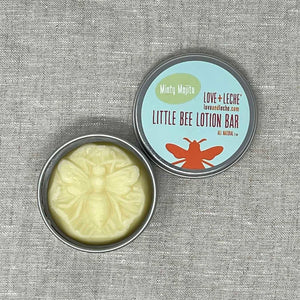 Love + Leche Little Bee Lotion Bar - Minty Mojito | Yarn Worx