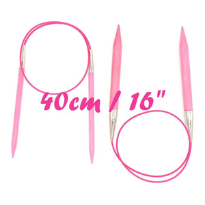 LYKKE - Blush Fixed Circular Needles - 40cm (16") | Yarn Worx