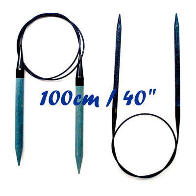 LYKKE - Indigo Fixed Circular Needles - 100cm (40") | Yarn Worx