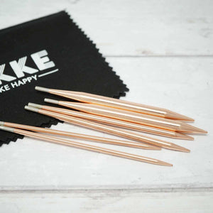 LYKKE - Cypra Copper Interchangeable Needle Tips - 5" | Yarn Worx