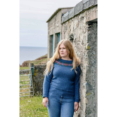 Fair Isle Weekend - Mary Jane Mucklestone - lady wearing a sweater | Yarn Worx