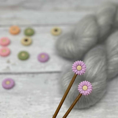 Stitch Stoppers - Lilac Flowers | Yarn Worx