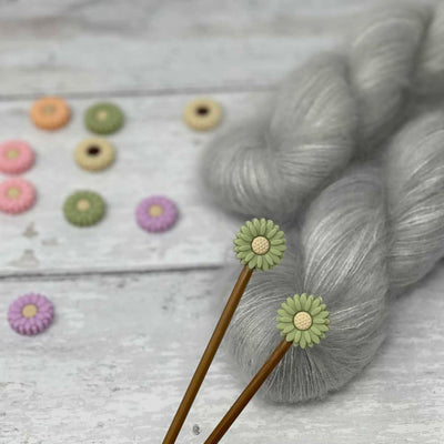 Stitch Stoppers - Sage Green Flowers | Yarn Worx