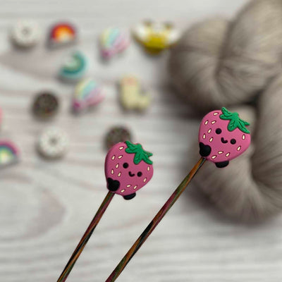 Stitch Stoppers - Pink Strawberries | Yarn Worx
