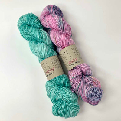 Breathe & Hope Kit - Casapinka’s LYS Day Project - Emma's Yarn Super Silky WITH FREE PATTERN Remote & Life of the Party combo  | Yarn Worx