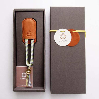 Cohana - Shozaburo Thread Snips with Silk Iga Braid - yellow boxed | Yarn Worx