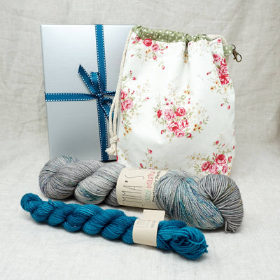 Sock Knitters Delight Gift 2 (Project Bag, Emma's Yarn Sock 1 x 100g & 1 x 20g) | Stolen Dances with Tealicious | Yarn Worx