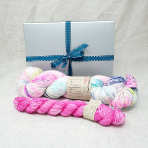 Sock Knitters Delight Gift 1 (Emma's Yarn Sock 1 x 100g & 1 x 20g) | 80's Rewind with Barbie Girl | Yarn Worx
