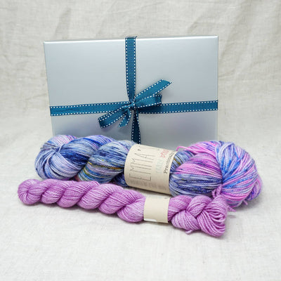 Sock Knitters Delight Gift 1 (Emma's Yarn Sock 1 x 100g & 1 x 20g) | Wing It with Lilac You A Lot | Yarn Worx