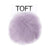 Toft Alpaca Interchangeable Pom Pom in Violet | Yarn Worx