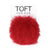 Toft Alpaca Interchangeable Pom Pom - Ruby | Yarn Worx