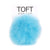Toft Alpaca Interchangeable Pom Pom - Turquoise | Yarn Worx
