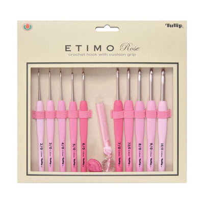 Tulip Etimo Rose Pink Crochet Hook Set | Yarn Worx