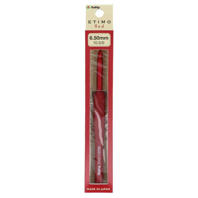 Tulip Etimo - Red Crochet Hooks 6.50mm | Yarn Worx