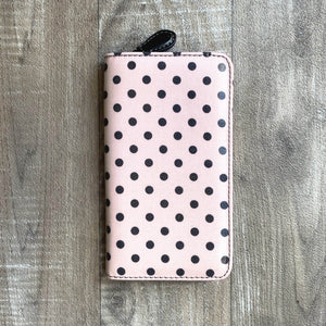 Tulip Sucre Pink & Black Dot Crochet Hook Carry Case | Yarn Worx